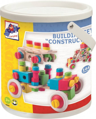 Constructor - Montážní stavebnice v kyblíku - 144 ks