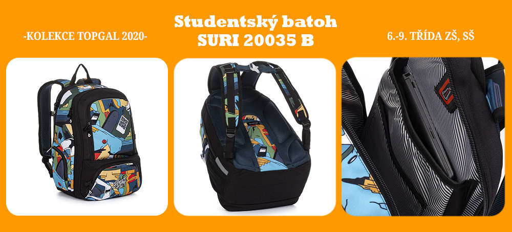 Studentský batoh Topgal Suri 2020