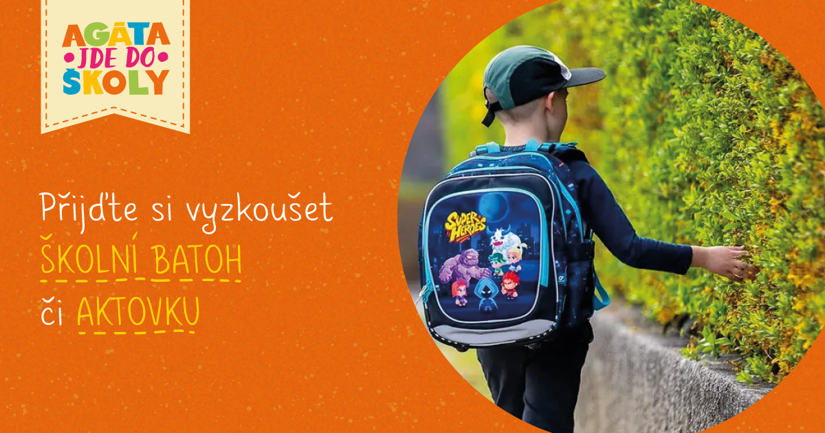 Přijďte si vyzkoušet školní tašku do Agátina světa