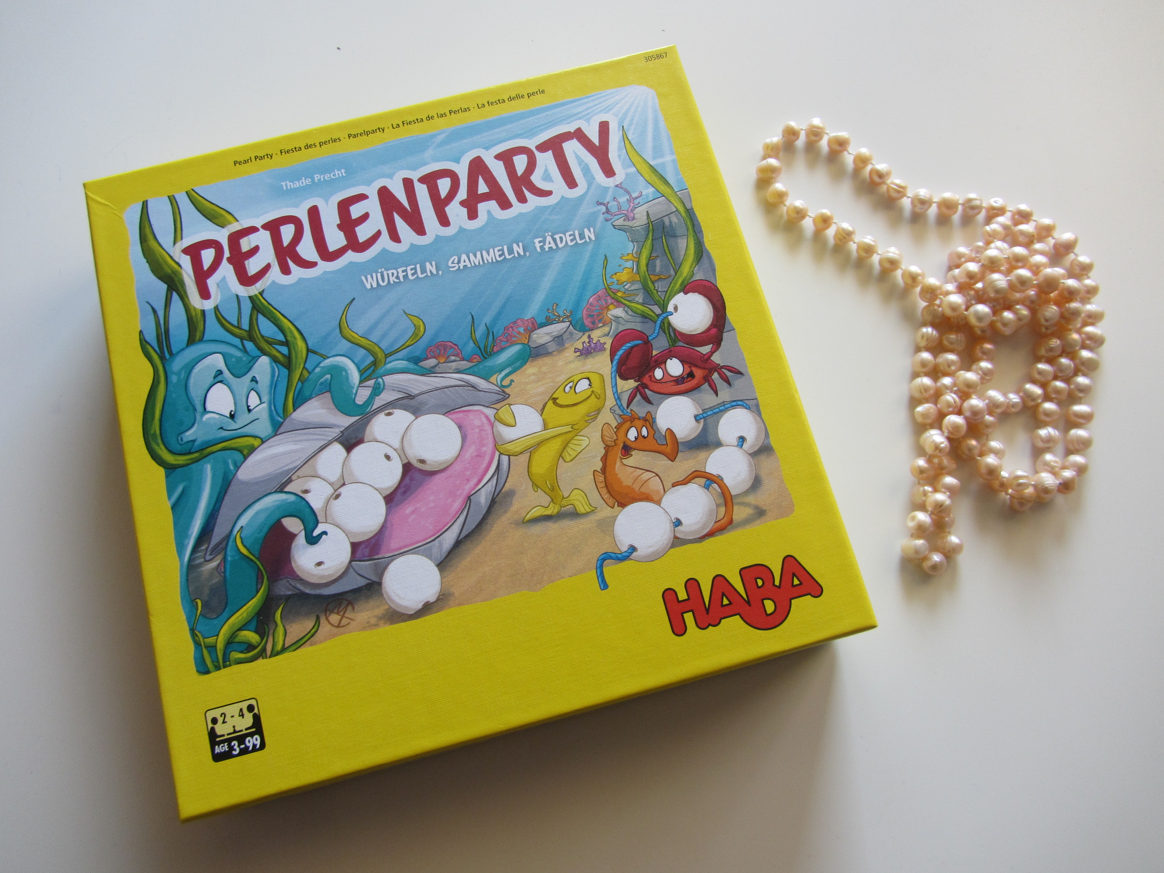 Hra pro nejmenší hráče Perlová párty