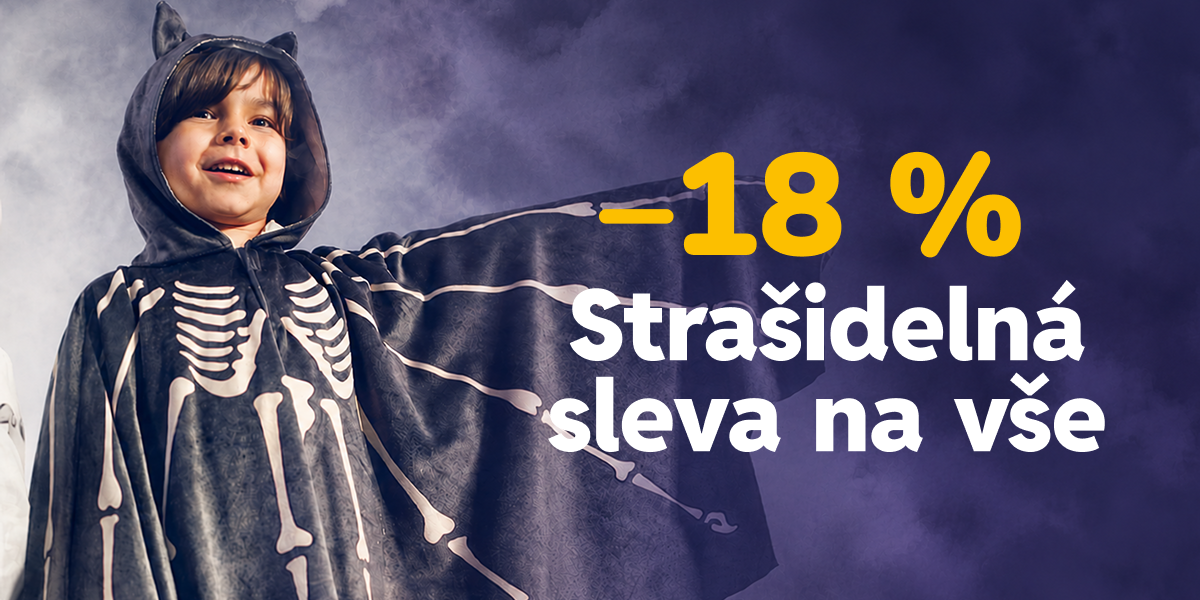Halloween –18 %: Hry, tvoření, kostýmy i první tipy na vánoční dárky