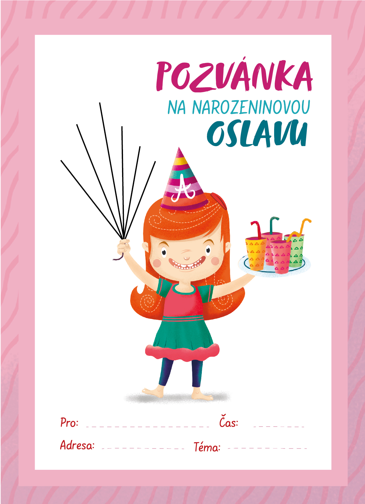 Stáhněte si ZDARMA narozeninovou pozvánku
