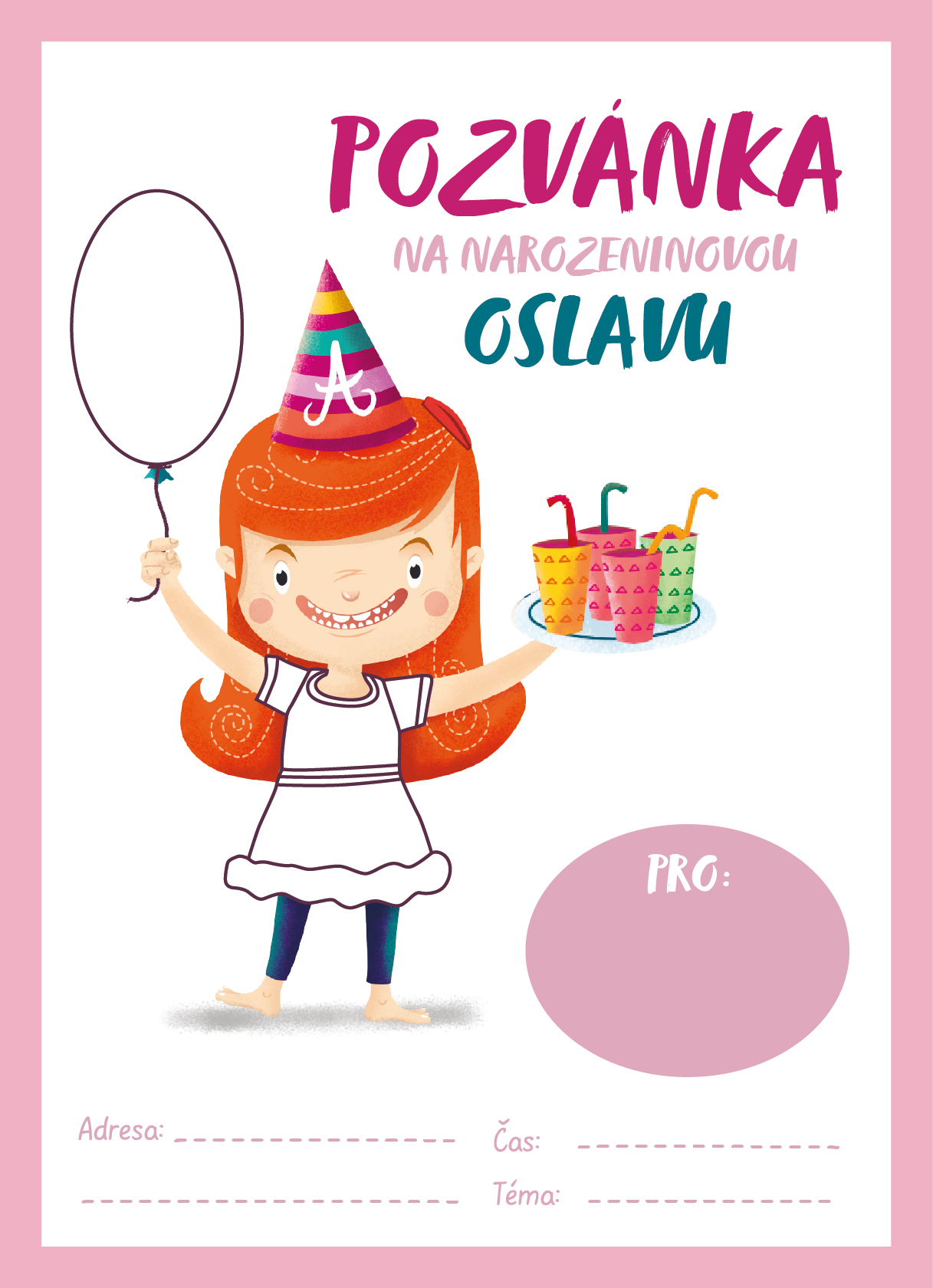 Stáhněte si ZDARMA narozeninovou pozvánku