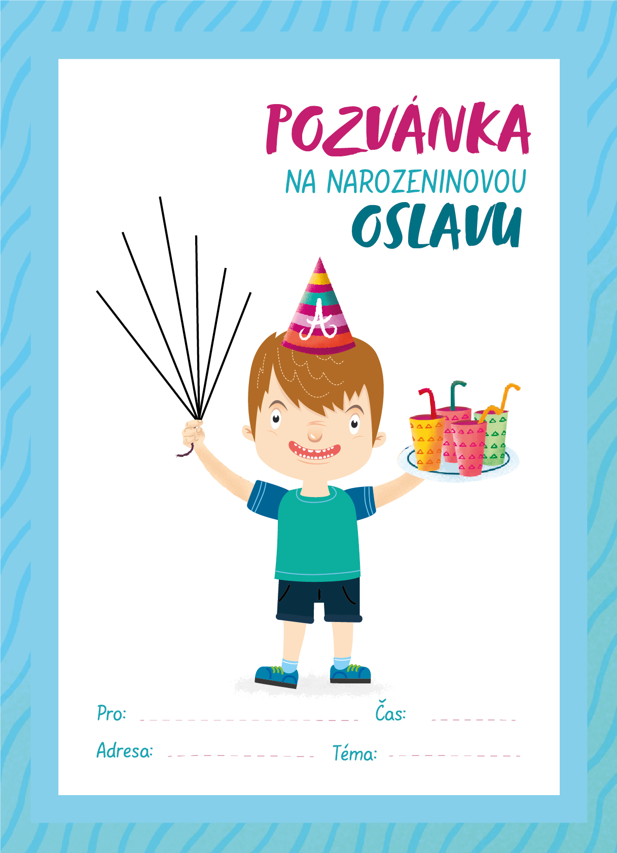 Stáhněte si ZDARMA narozeninovou pozvánku