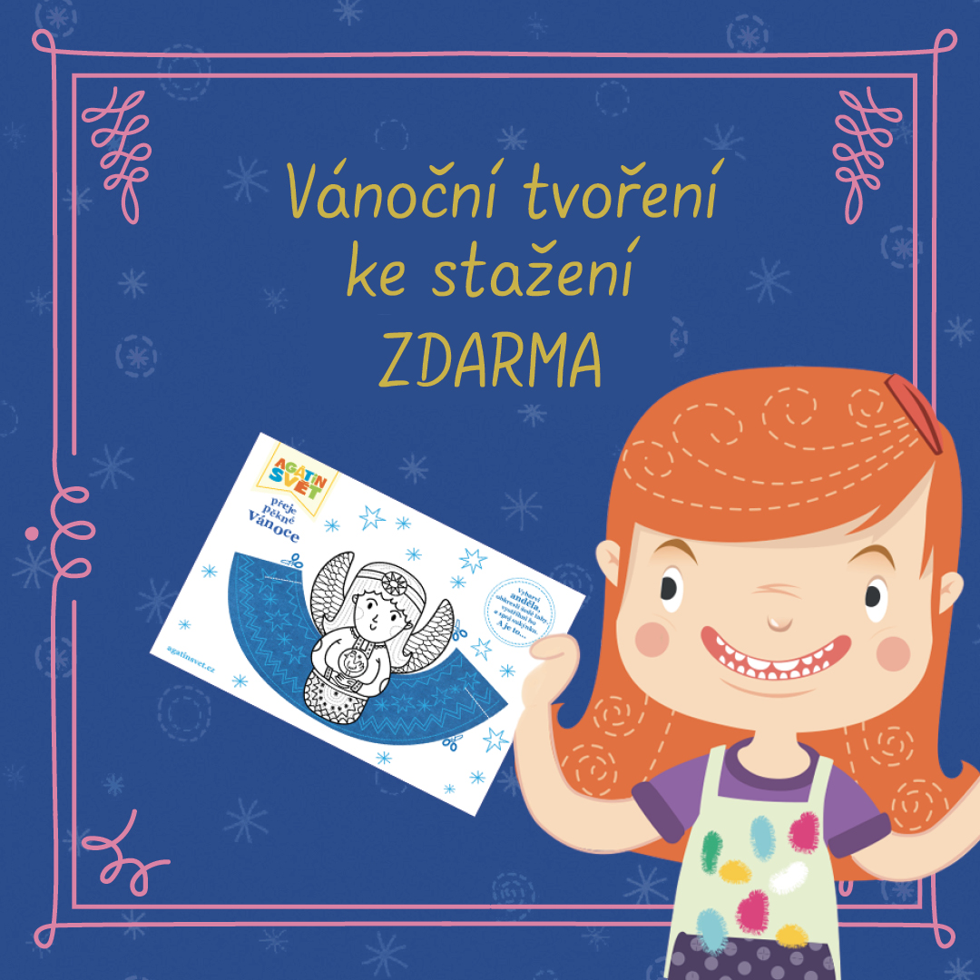 Vánoční tvoření: Andílek ke stažení