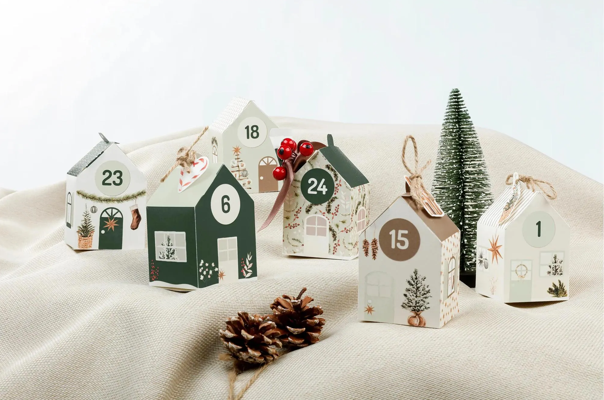 Adventní kalendář - 24 domečků