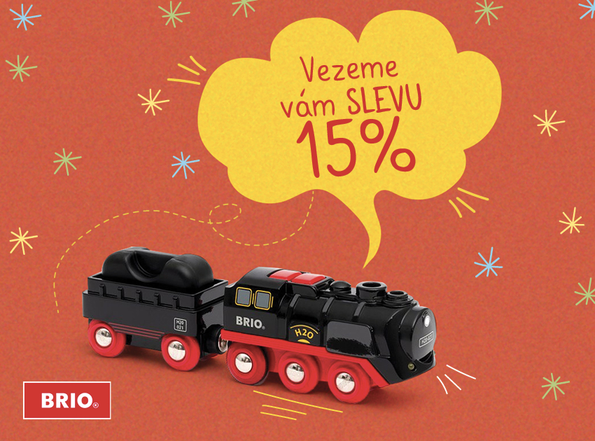 Sleva 15 % na vláčky BRIO