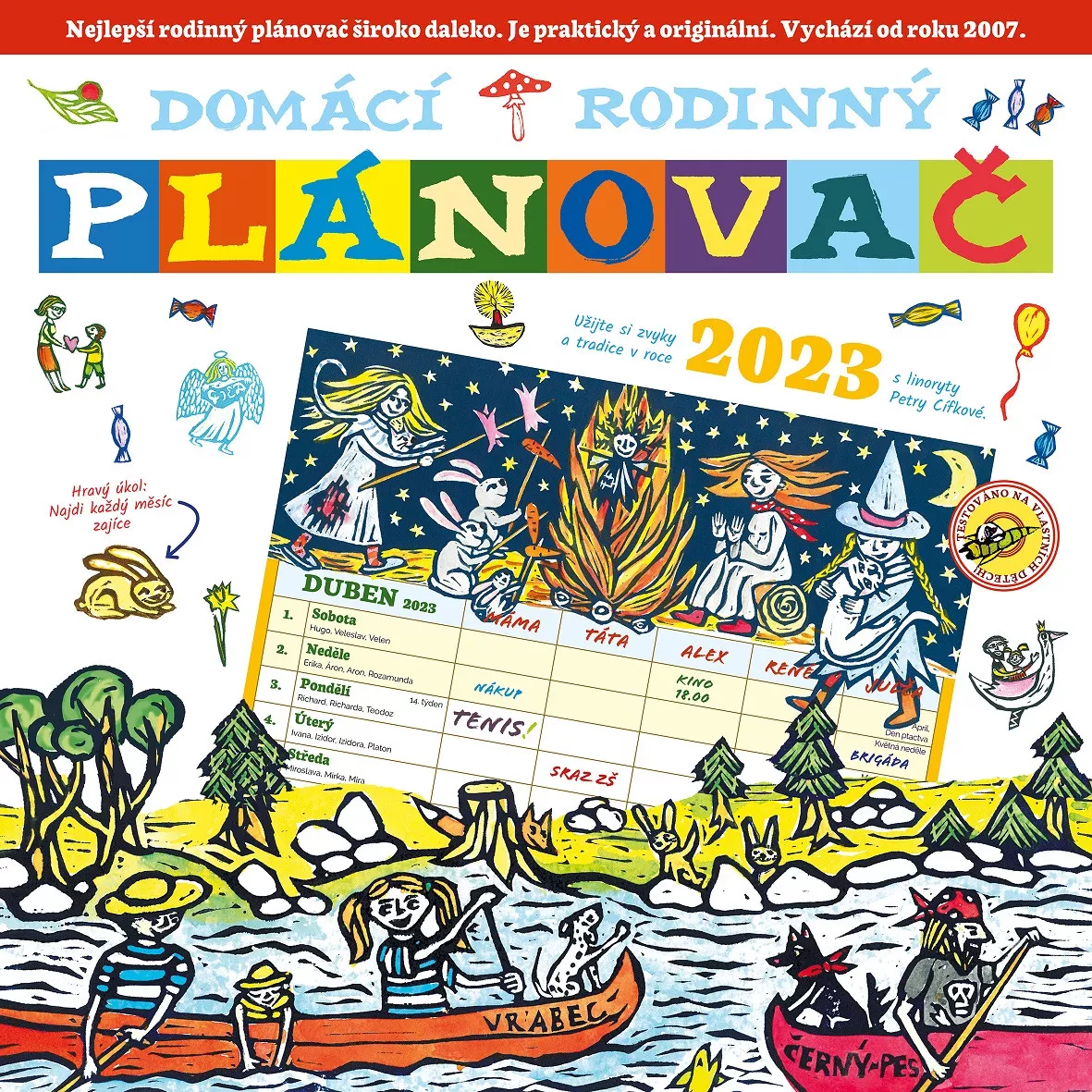 Rodinný plánovací kalendář 2023