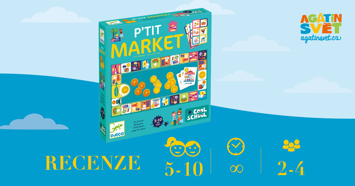 Desková hra Cool School Djeco: Malá tržnice - učíme se nakupovat